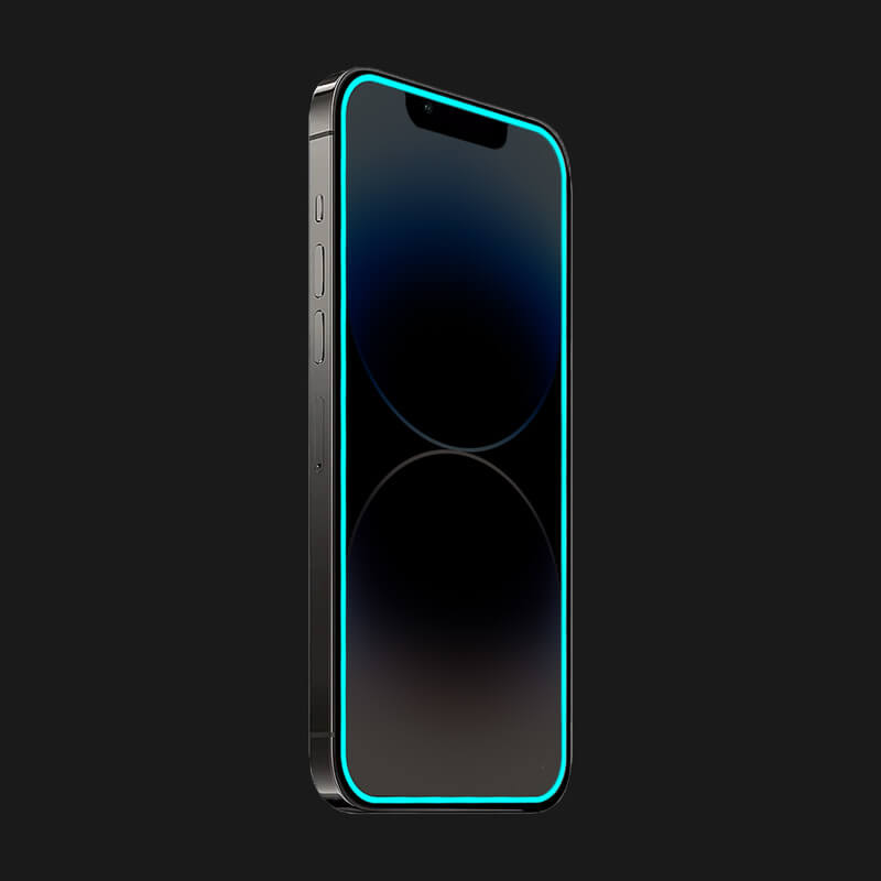 3x 3D Ochranné Tvrzené Sklo Se Svítícím Rámečkem Pro Samsung Galaxy S21 FE 5G - Modrá - 2+1 Zdarma